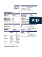 Technical Specifications Epc Lite