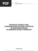 Instrução Tecnica Elaboração de Estudos e Proj - Drenagem Urbana Município BH Out - 2004