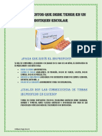 Medicamentos Que Debe Tener en Un Botiquin Escolar