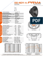 PRV Audio MT10W1200 NDY 4 Datasheet