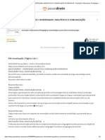 QUESTIONÁRIO I DIVERSIDADE LINGUÍSTICA E COMUNICAÇÃO ALTERNATIVA - Avaliação e Alternativas Pedagógico-Metodológicas para Alunos Surdos - Cegos