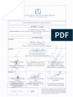 Procedimiento para Otorgan Atencion Materna en La Unidades Medicas de 1er 2do y 3er Nivel 2650-A03-005