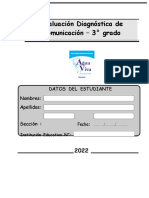 Evaluacion Diagnostica - Comunicacion - 3ero Primaria