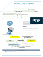 Ficha de Ciencia y Tecnología 27-10 ¿De Dónde Proviene La Energía Eléctrica