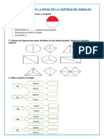 Ficha de Matemática 06-09 Hallamos La Mitad de La Cantidad de Animales