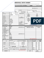 CS Form No. 212 Revised Personal Data Sheet 2 - New