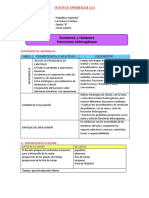 Sesión de Aprendizaje10 Mate