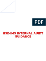 HSE Integrated Management System - Internal Audit Guidance