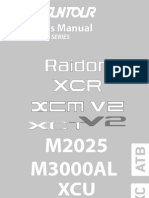 2010 Owners Manual Raidon XCR XCM XCT M Xcu