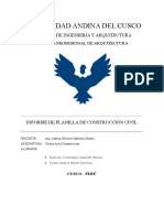 Informe de Planilla de Construcción Civil