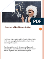 Overview of Intelligence Testing