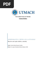 Articulo de Artritis Reactiva y Séptica - Carrion Prado Dayana Carolina