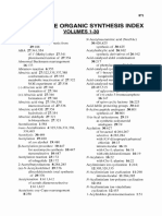 Cumulative Organic Synthesis Index Volumes 130 2005