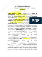 Modelo Acta Constitutiva y Estatutos Epsdc