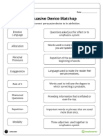 Persuasive Device Worksheets A Do Be Reader