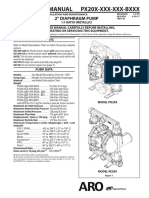 ARO 2019 PX20X 2 Inch Metallic Diaphragm Pump Manual Fluid Section