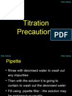 4.1 Titration Precautions