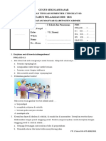 Soal PTS Tema 3 KLS 6