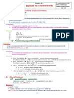 Chapitre 01 Logique Et Raisonnements Avec Serie D Exercice