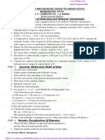 Basic Concepts of Chemistry and Chemical Calculations: Unit - 1