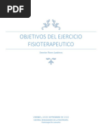 Objetivos Del Ejercicio Fisioterapeutico