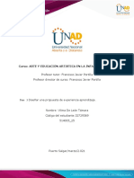 Formato - Fase 3 Diseñar Una Propuesta de Experiencia Aprendizaje. Vilma