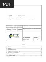 I - Procedimineto de Calibración de Desimetro Nuclear Vega.