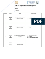 Requerimiento de Equipos Topo Gral