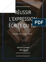 Réussir L'expression Ecrite Du Tef