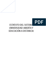 Estatuto Del Sistema Universidad Abierta Y Educación A Distancia