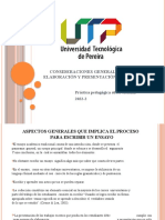 Consideraciones Generales Sobre La Elaboración y Presentación de Ensayo