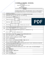 Class 12 - Assignment - Mid Term 22-23