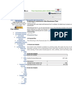 Clothing E-Commerce Site Business Plan - Financial Plan - Bplans - Com