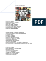 Cheat Gta San Andreas PC