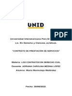 Contrato de Prestación de Servicios.