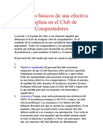 Principios Básicos de Una Efectiva Disciplina en El Club de Conquistadores