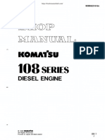 Komatsu 108 Series Diesel Engine Shop Manual