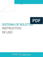 Instructivo - Sistema de Boletos