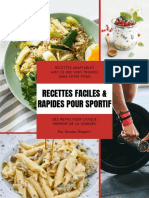 Livre de Recettes Formation Alimentation Du Sportif