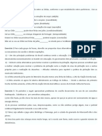 Exercícios e Tabela de Coesão Sequencial