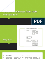 Extraction of Metals From Their Ores