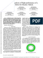 Design and Analysis of High Performance of A BLDC Motor For Electric Vehicle