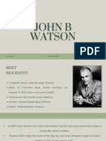 John B Watson