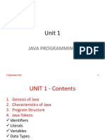 Unit 1 Java Programming With Linux