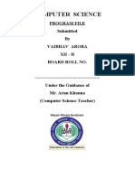 Vaibhav Arora Program File