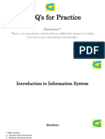 MCQ of Information System