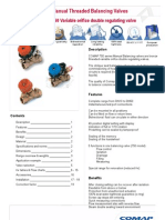 Manual Threaded Balancing Valves: Product Data Sheet