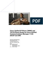 Cisco Unified IP Phone 7906G and 7911G Phone Guide For Cisco Unified Communications Manager 7.1 (2) (SCCP and SIP)