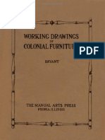 Working Drawings of Colonial Furniture - 1922