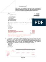 Exercises Ch. 7 - Capital Budgeting - A